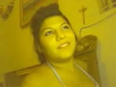 On livecam, a plump young brunette with gorgeous milk cans gets naked.